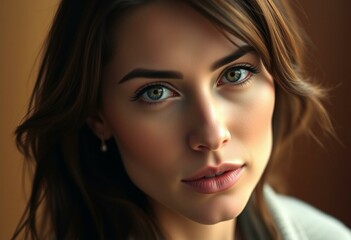Fototapeta premium Portrait of a woman with masculine features