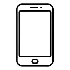 A simple smartphone icon with a clean design
