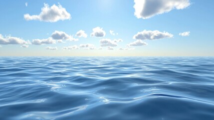 Seamless transparent ripples in the sky, soft natural fluffy cloud wave formations.