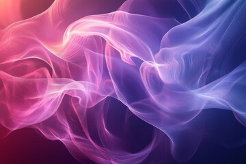 Obraz premium Abstract translucent glowing arcs creating dynamic textures, Generative AI