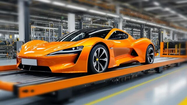Innovative Electric Sports Car Making Its Debut in Modern Manufacturing Facility