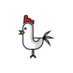 mascot symbol logo character rooster.eps