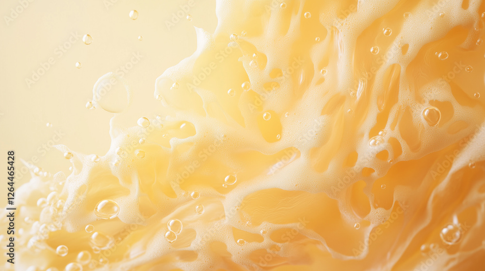 Poster orange juice splash: a vibrant and dynamic close-up capturing the moment of an orange juice splash. 