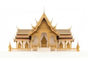 Fototapeta premium Thai temple architecture building.