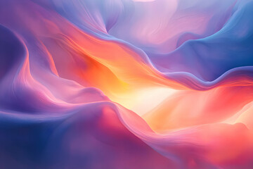 Obraz premium Abstract vibrant canyon landscape, swirling hues of purple, orange, and pink. Perfect for backgrounds, websites, and design projects.