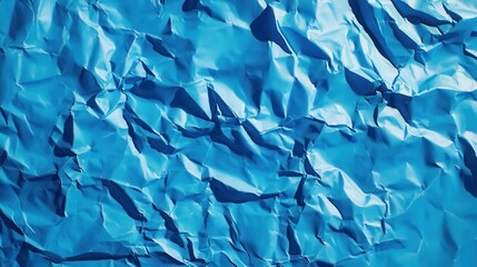 Obraz premium Crumpled blue paper texture background design (3)