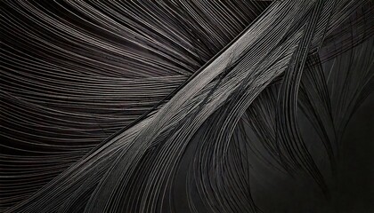 Obraz premium Modern black stripe cover design set. Luxury creative dynamic diagonal line pattern