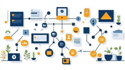 Visualizing Complex Data Systems: A Network of Interconnected Elements