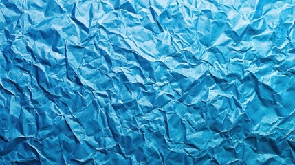 Obraz premium Crumpled Blue Paper Texture Background Design (29)