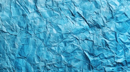 Obraz premium Crumpled blue paper texture background design (39)