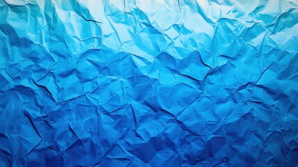 Fototapeta premium Crumpled Blue Paper Texture Background Design (42)