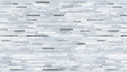 Sleek grey and white stone brick wall texture. Perfect for design projects, backgrounds, and seamless repeats.