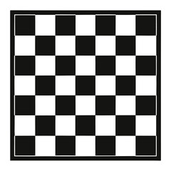 Fototapeta premium silhouette vector of a chessboard