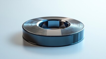 Sleek Metallic Ring: Abstract 3D Render