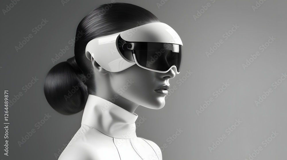 Poster cutting edge ai powered virtual assistant seamlessly integrated with innovative wearable smart glass
