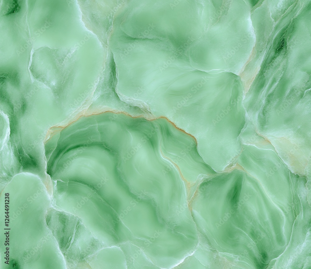 Poster abstract green marble texture with flowing patterns and subtle glitter effects
