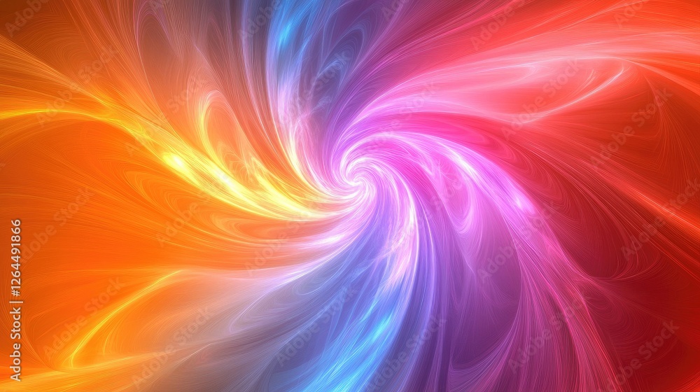 Poster a vibrant abstract background with swirling neon colors and smooth gradients, creating a dynamic and