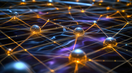 An abstract glowing grid of stars and planets, symbolizing the precision of universal space measurement.