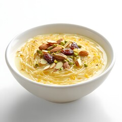 Decadent Middle Eastern Vermicelli Dessert with Creamy Cardamom Milk and Festive Garnishes