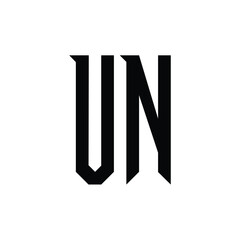 VN monogram logo design letter text name symbol monochrome logotype alphabet character simple logo