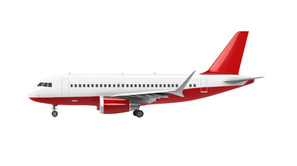 passenger plane isolated on white background 