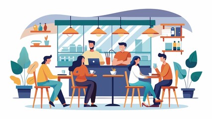 The relaxed atmosphere of the café seems to foster open communication and creative brainstorming.