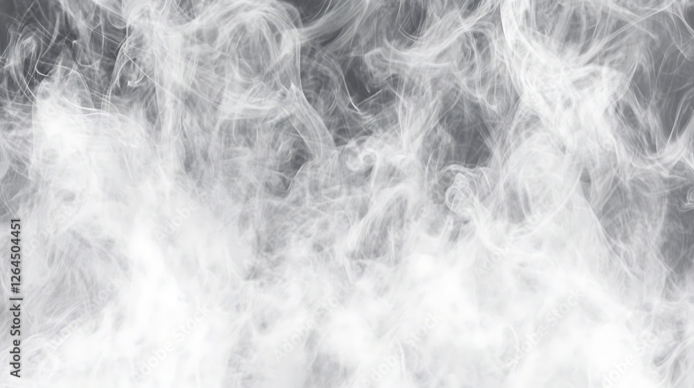 Poster ethereal smoke streams creating an abstract cloud texture in shades of gray and white visual effect