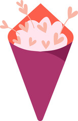 Valentine Flower Bouquet Ornament