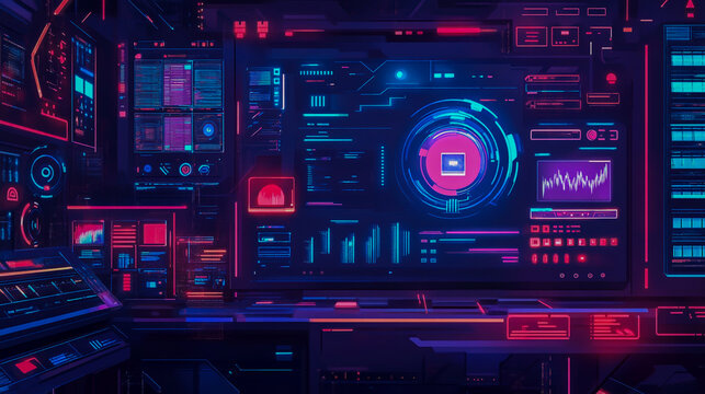 Modern web development and cross-platform coding concept