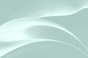 Obraz premium Elegant Light Teal Curve Background for Modern Designs
