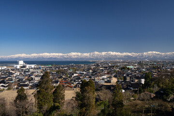 気多神社からの眺め（富山県高岡市）
