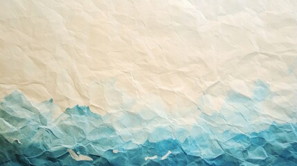 Obraz premium Crumpled paper texture, blue gradient, background, design