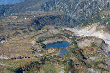 立山室堂の上からの眺め