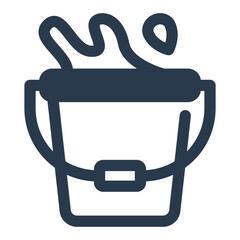 Color Water Bucket for Holi Festival Celebrations