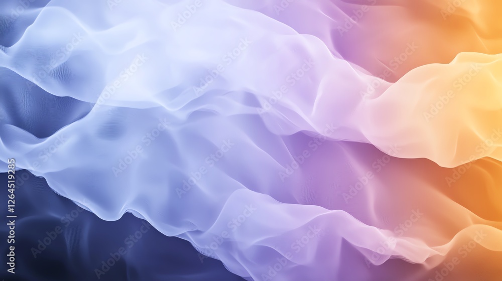Aufkleber abstract flowing layers of gradient colors creating a serene, calming visual effect.