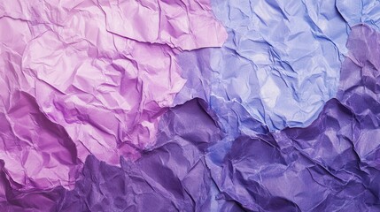 Fototapeta premium Crumpled pastel paper texture background design (5)