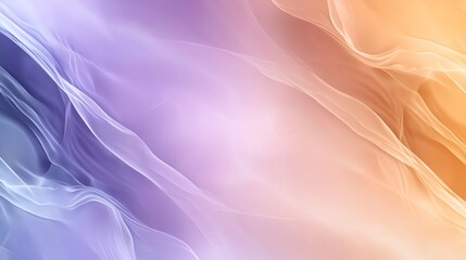 Obraz premium Abstract gradient waves of orange and purple create a soothing and dynamic background image.