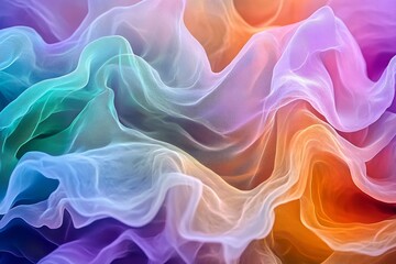 Obraz premium Abstract Digital Art of Coral Reef with Turquoise and Purple Neon Colors Featuring Fractal Patterns in Macro Style