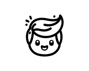 cartoon face logo