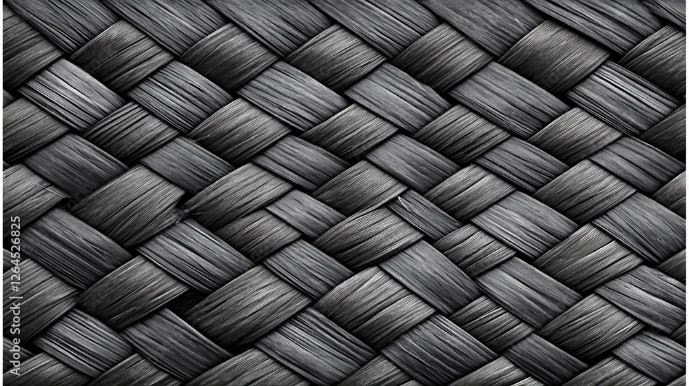 Poster intricate dark woven pattern a symphony of texture and shadow interlaced strands a visual tapestry