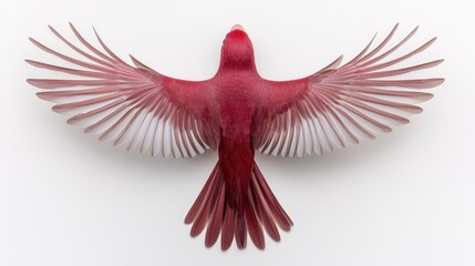 Fototapeta premium Majestic bird in flight studio setting wildlife photography minimalist background aerial view nature's beauty