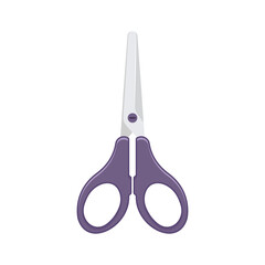 Scissor icon in flat style. Cutting hair equipment vector illustration on isolated background. Hairdressing sign business concept.