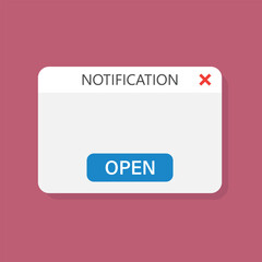 New message icon in flat style. Incoming inbox email vector illustration on isolated background. Bubble notification sign business concept.