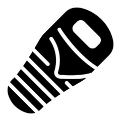 sleeping bag Solid icon