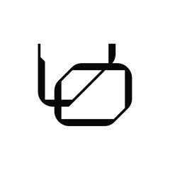 VO monogram logo design letter text name symbol monochrome logotype alphabet character simple logo