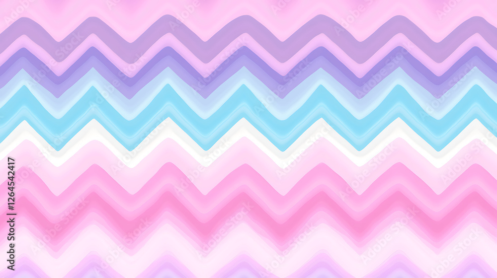 Poster pastel zigzag pattern soft gradient decorative background gentle dreamy abstract lines art effect de