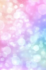 Obraz premium Colorful bokeh background for creative projects, gradient wallpaper for digital design, soft blurred lights in pastel tones, perfect for invitations and flyers