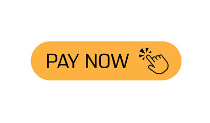 pay now sign on white background	