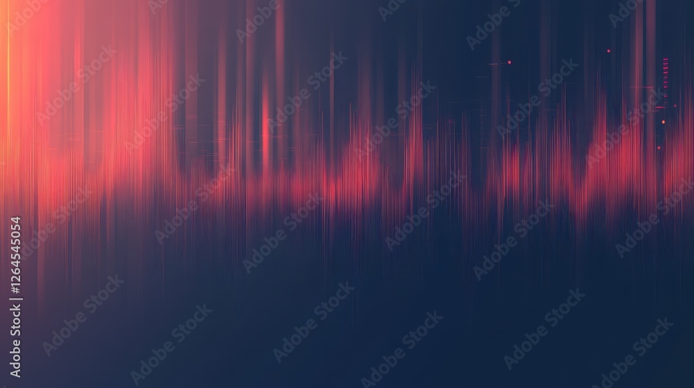 Poster sound wave. dynamic vibration wallpaper. abstract sound wave element on blue background. music visua