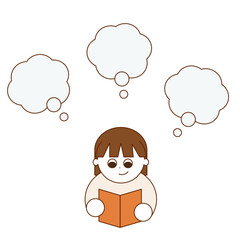 本を読む女の子